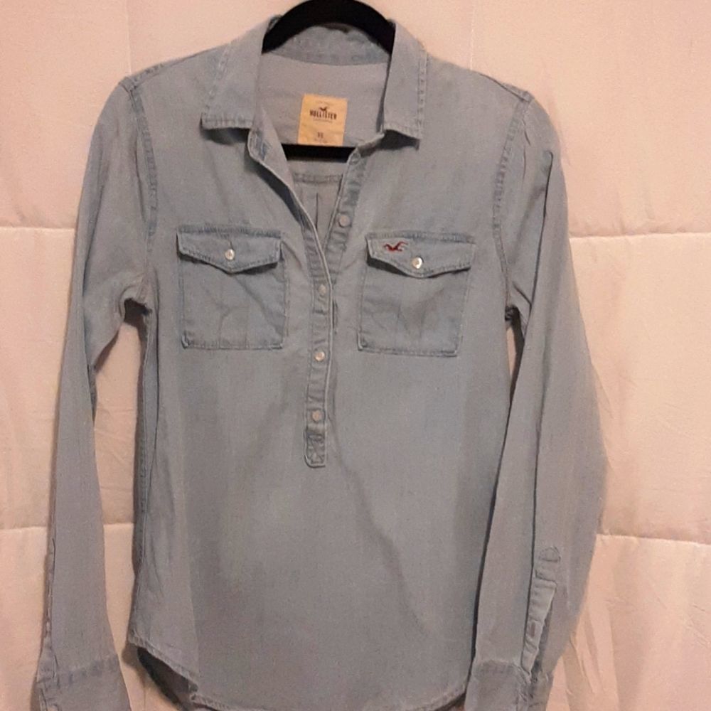 HOLLISTER DENIM SHIRT - Picture 2 of 7